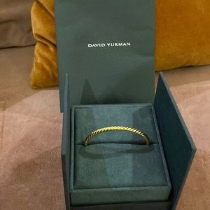 David Yurman Yellow Gold Cable Bangle